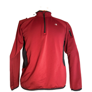Champion~Men’s~Poly/Spandex~Stretchy~1/4 Zip~Fleece Lined~Pullover Jacket~Size L